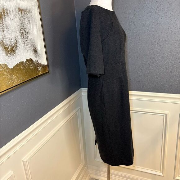 Pure Collection Knit Midi Workwear Sheath Dress - Picture 5 of 9